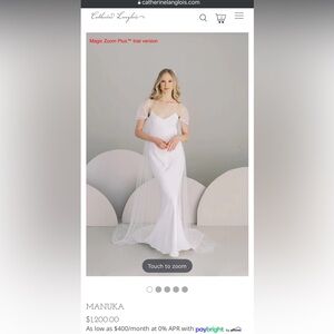 Catherine Langlois Manuka Pearl Bridal Cape